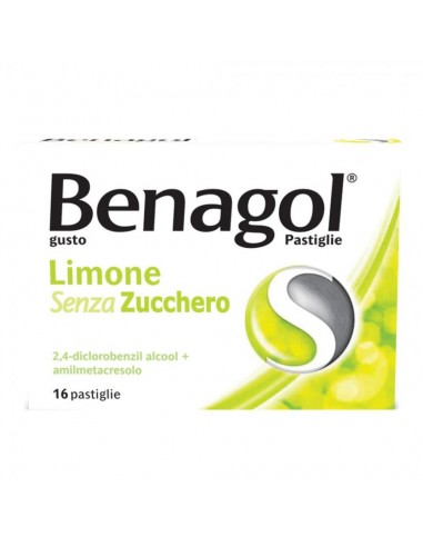 Benagol Senza Zucchero gusto Limone - 16 Pastiglie