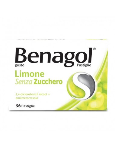 Benagol Senza Zucchero gusto Limone - 36 Pastiglie