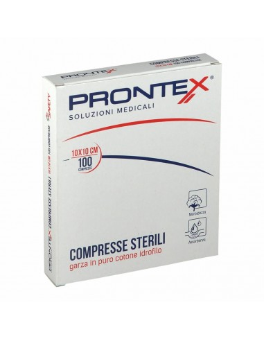 Prontex Garza Compressa 10x10cm - 100 Pezzi