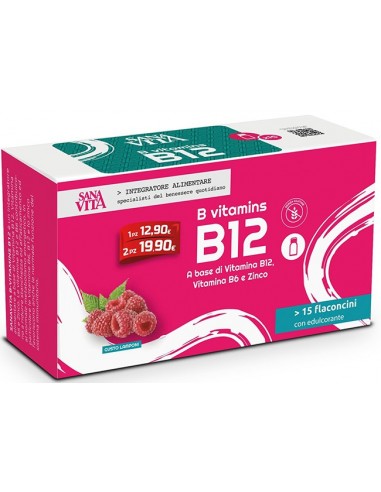 Sanavita Doppia confezione B Vitamins B12 - 15 Flaconcini 