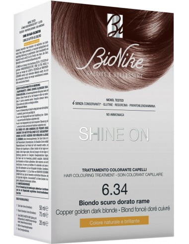 Colorazione Bionike Shine On - Biondo Scuro Dorato Rame 6.34