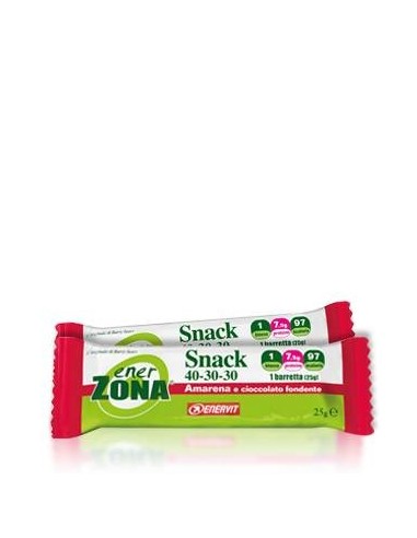 Barretta snack Enerzona gusto amarena e cioccolato fondente