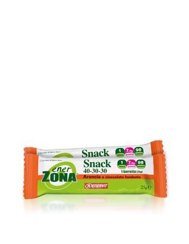 Barretta Snack Enerzona gusto arancia e cioccolato fondente