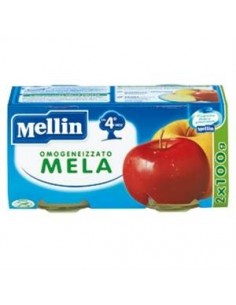 Omogeneizzato alla mela Mellin 4M+ - 2 vasetti