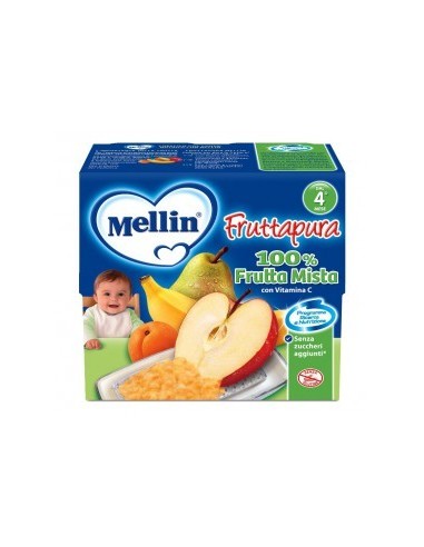 Fruttapura Mellin al gusto pera - 4 vasetti