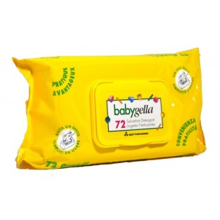 Salviettine detergenti Babygella - 2 pacchi da 72 salviette