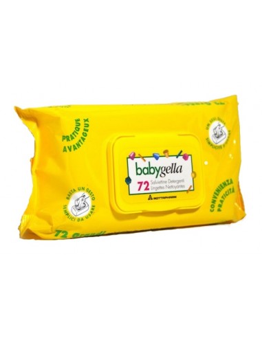 Salviettine detergenti Babygella - 2 pacchi da 72 salviette