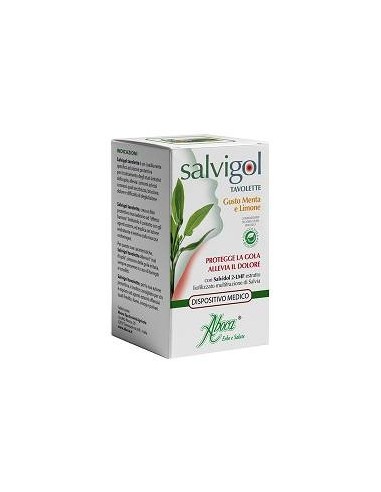 Salvigol Aboca al gusto menta e limone - 12 tavolette
