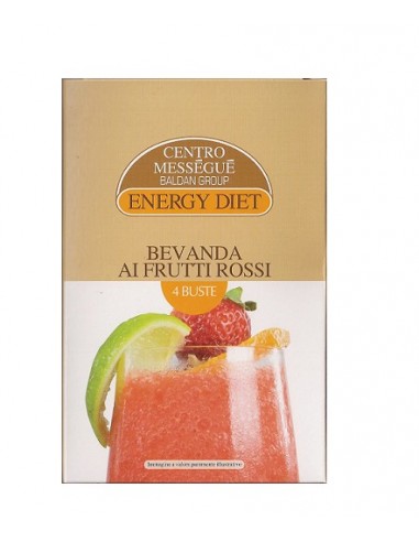 Bevanda ai frutti rossi Energy diet Centro Méssegué - 4 buste