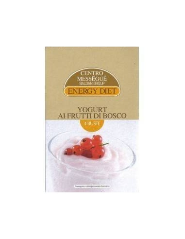 Yogurt ai frutti di bosco Energy Diet Centro Méssegué - 4 buste