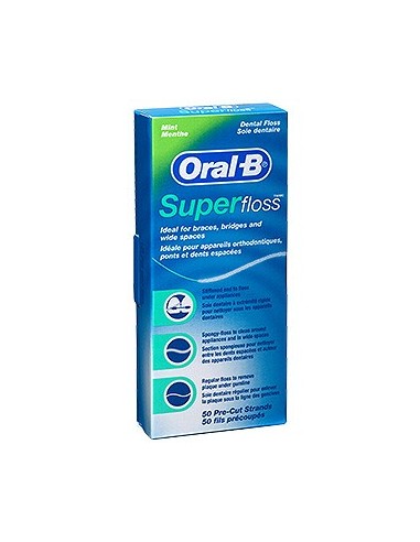 Fili interdentali Super Floss Oral B - 50 pezzi