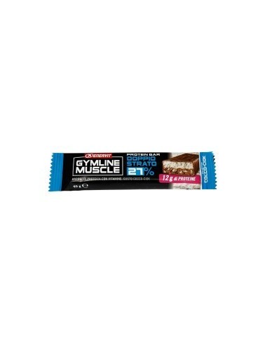 Protein bar 27% Enervit Gymline Muscle doppio strato cocco-ciock