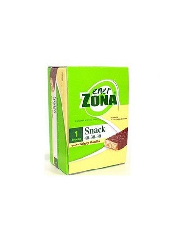 Barrette al gusto crispy vanilla Enerzona - 30 pezzi