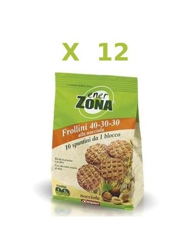 Frollini alla nocciola Enerzona: 12 sacchetti