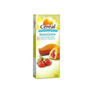 Mini Plum cake cuor di fragola Céréal - 210 g