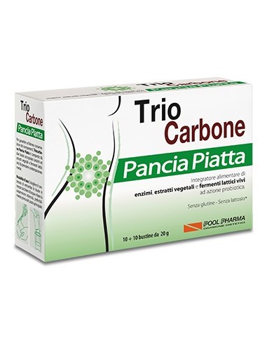 Trio Carbone Pancia Piatta - 10+10 bustine