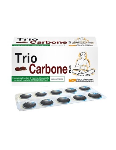 Trio carbone plus - 40 compresse