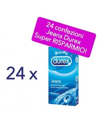 Durex Jeans - 24 Confezioni da 6 Preservativi
