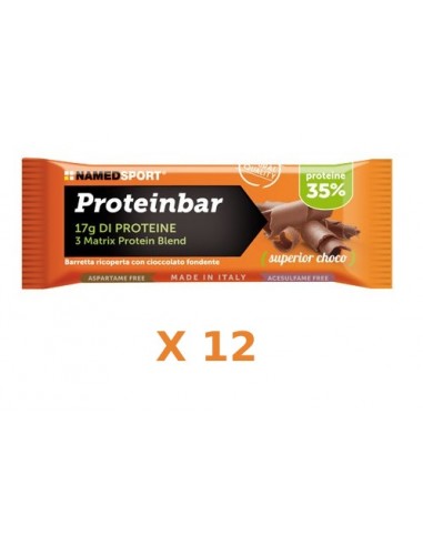 Proteinbar Superior Choco Named - Box 12 pezzi