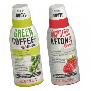 Kit dimagrante Dietalinea: Green Coffee 400 e Raspberry Keton 400