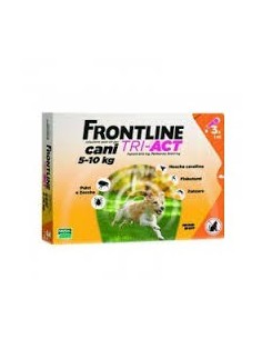 Frontline Tri-Act da 5 a 10 kg - 3 pipette