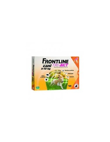 Frontline Tri-Act da 5 a 10 kg - 3 pipette