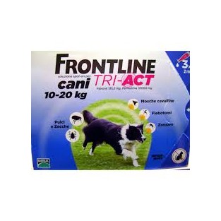 Frontline Tri-Act da 10 a 20 kg - 3 pipette