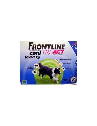 Frontline Tri-Act da 10 a 20 kg - 3 pipette