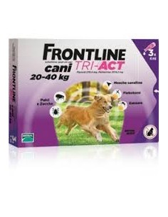 Frontline Tri-Act da 20 a 40 kg - 3 pipette