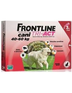 Frontline Tri-Act da 40 a 60 kg - 3 pipette