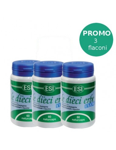 Promo pack: 3 flaconi da 60 naturcaps Le Dieci Erbe Flor Esi