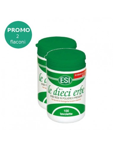 Promo pack: 2 flaconi da 100 tavolette Le Dieci Erbe Esi