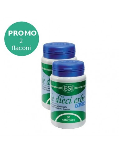 Promo pack: 2 flaconi da 60 naturcaps Le Dieci Erbe Flor Esi