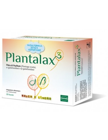 Plantalax 3 Pesca e Limone - 20 bustine