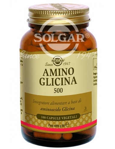 Amino Glicina 500 Solgar - 100 capsule
