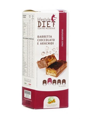 Barretta cioccolato e arachidi Lifestyle Diet Centro Méssegué - 2 pezzi