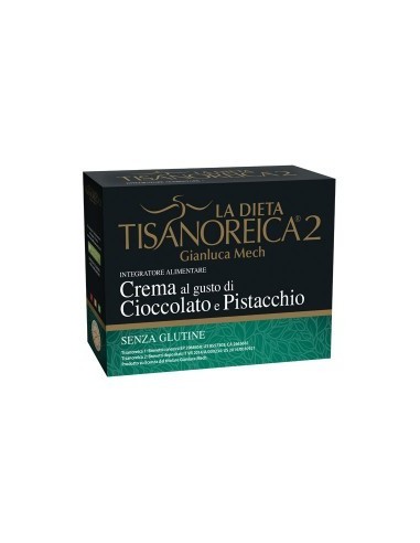 Crema Tisanoreica 2 al gusto di Cioccolato e Pistacchio - 4 buste