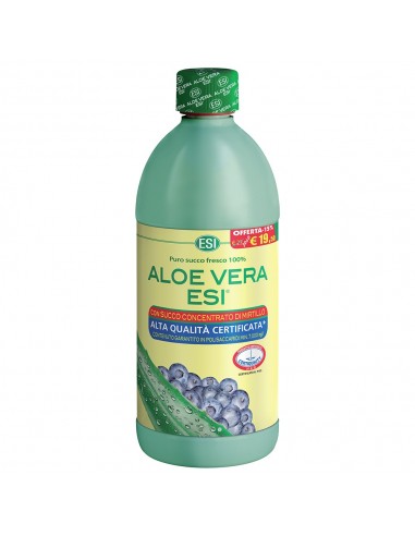 Aloe Vera Succo Esi gusto Mirtillo - 1000 ml