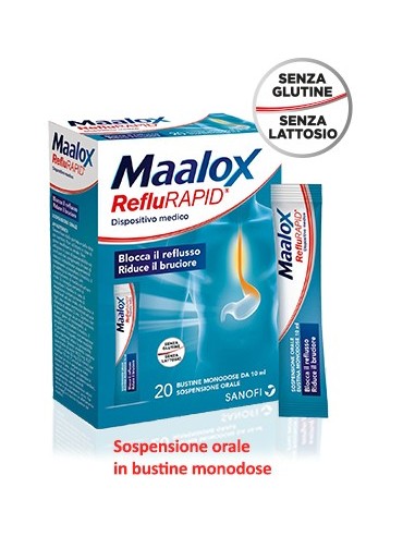 RefluRAPID Maalox - 20 bustine monodose