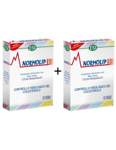 Doppia Confezione Normolip 5 Esi da 30 capsule