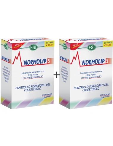 Doppia Confezione di Normolip 5 Esi da 60 capsule