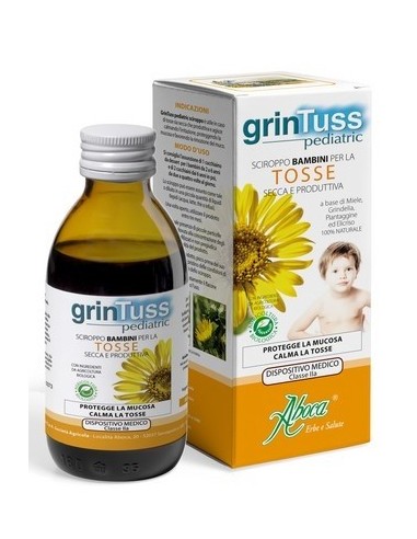 GrinTuss Pediatric Aboca - Sciroppo Tosse Secca e Grassa 180 g