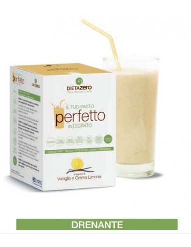 Dieta Zero Perfetto Pasto Integrato ad azione Drenante - Gusto Vaniglia e Crema Limone