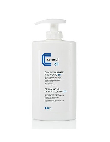 Olio detergente per viso e corpo Ceramol - 400 ml