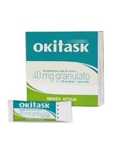 Okitask 40 mg Ketoprofene Sale di Lisina - 20 Bustine