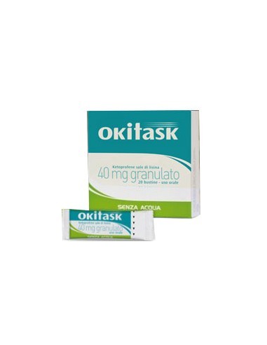 Okitask 40 mg Ketoprofene Sale di Lisina - 20 Bustine