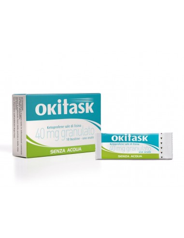 Okitask 40 mg Ketoprofene Sale di Lisina - 10 Bustine