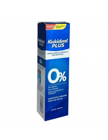 Crema Adesiva Plus 0% Kukident - 40g