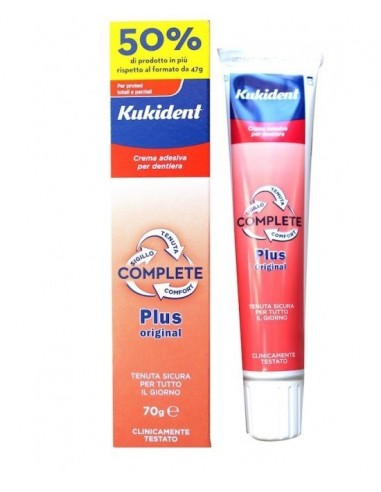 Adesivo per protesi Plus Complete Kukident - 70g