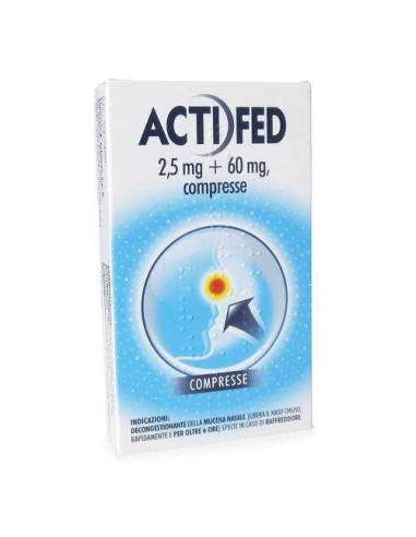 Actifed 2,5mg+60mg - 12 Compresse